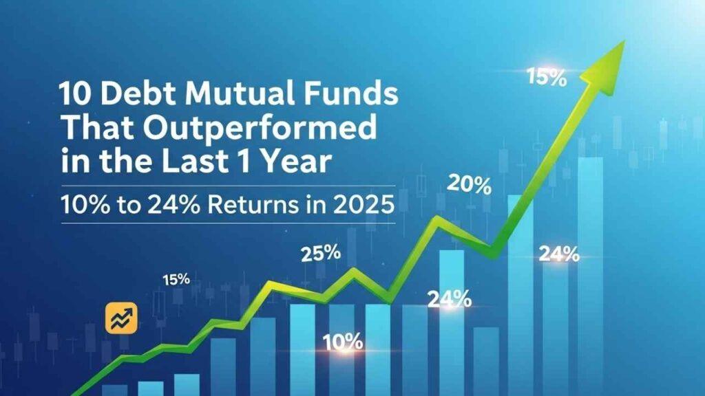 10 Debt Mutual Funds That Outperformed in the Last 1 Year with 10% to 24% Returns in 2025