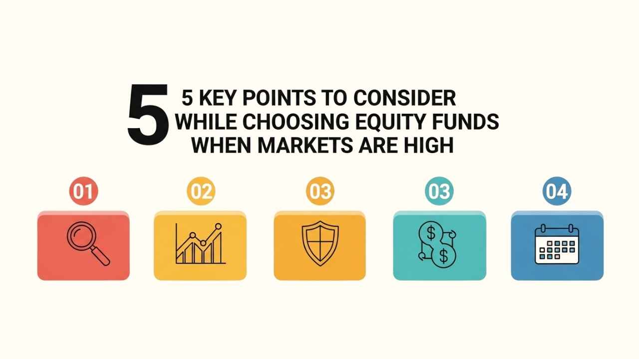 5 Key Points to Consider While Choosing Equity Funds When Markets are High